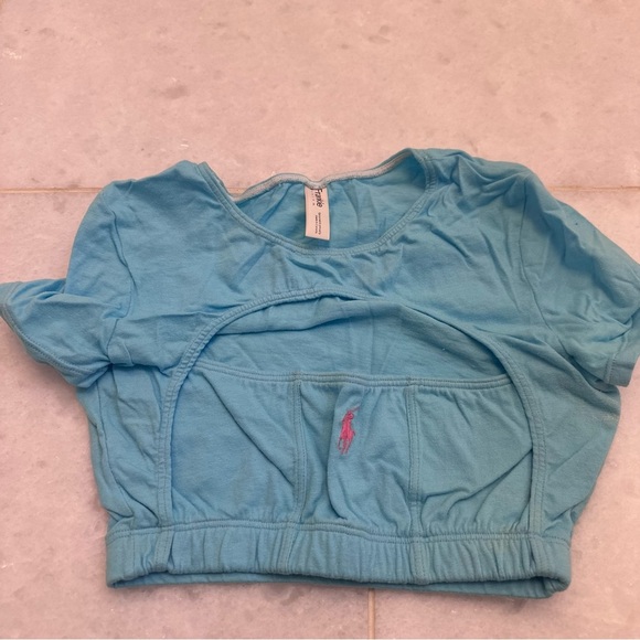 Ralph Lauren Upcycled Reworked Crop Top - Picture 2 of 5